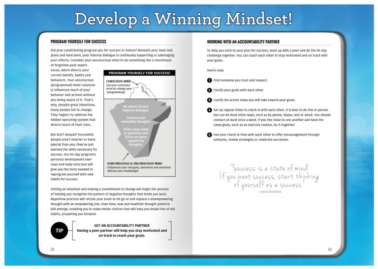 The Life Coach inaBook, Faux Leather Cover—Grey InnerGuide