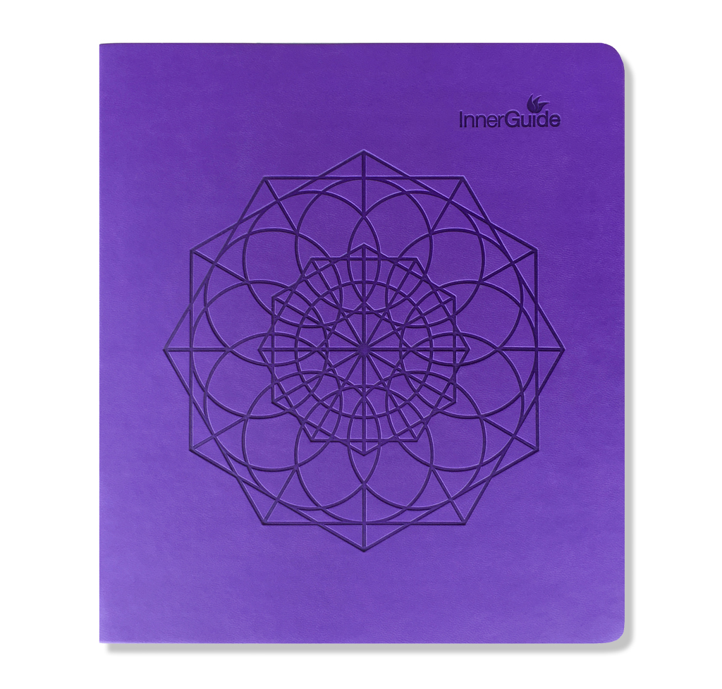 Undated Faux Leather Yearly Planner—Purple