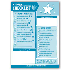 My Daily Checklist (For Kids!) 6.5″x9″