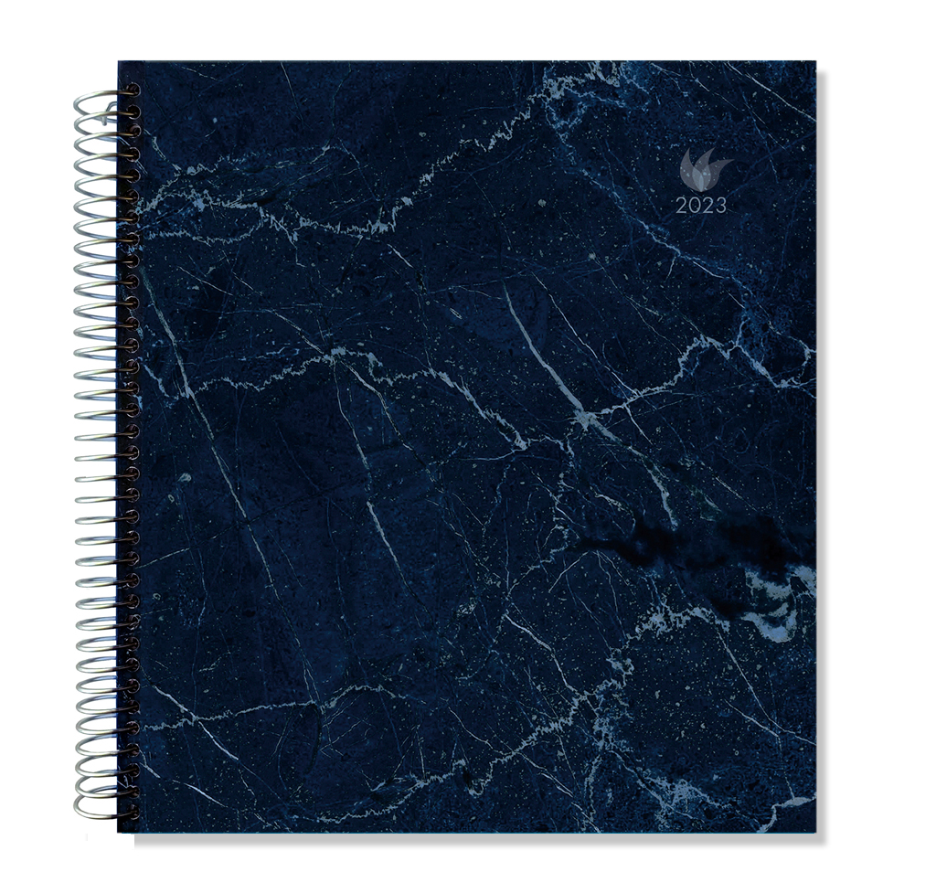 2023 (Jan-Dec) Dated Yearly Planner Hard Cover—Blue Marble