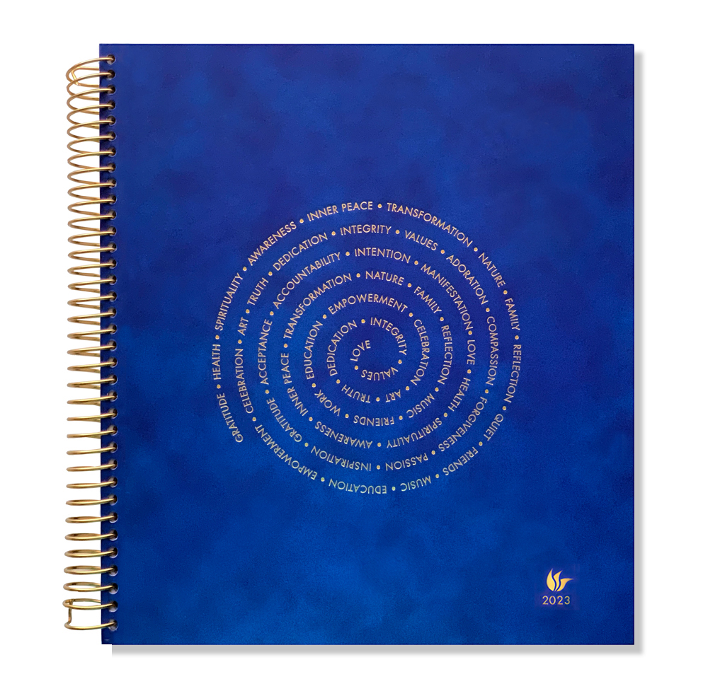 2023 (Jan-Dec) Dated Yearly Planner Hard Cover—Spiral Of Life
